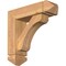 Ekena Millwork Legacy Arts and Crafts Smooth Bracket w/ Offset Brace, Western Red Cedar, 5 1/2"W x 18"D x 18"H BKT0604X18X18LEC03SWR - alternate 1